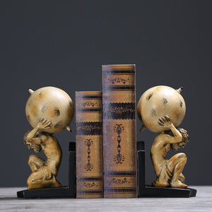 Hercules Sculpture Bookends - HOUSYE