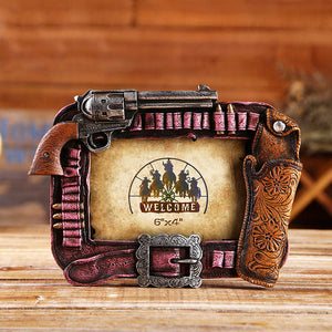 Western Cowboy Style Picture Frame - 07 - HOUSYE