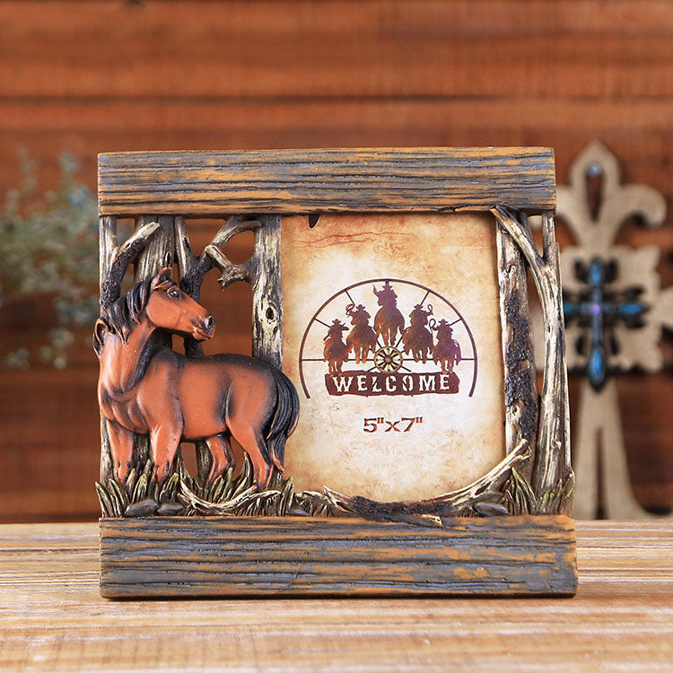 Western Cowboy Style Picture Frame - 04 - HOUSYE