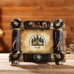 Western Cowboy Style Picture Frame - 05 - HOUSYE